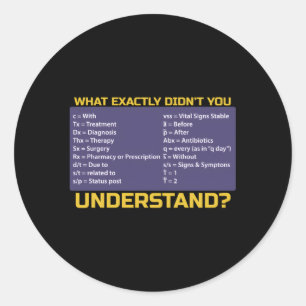 Kurkrankenschwester oder Krankenpfleger Runder Aufkleber