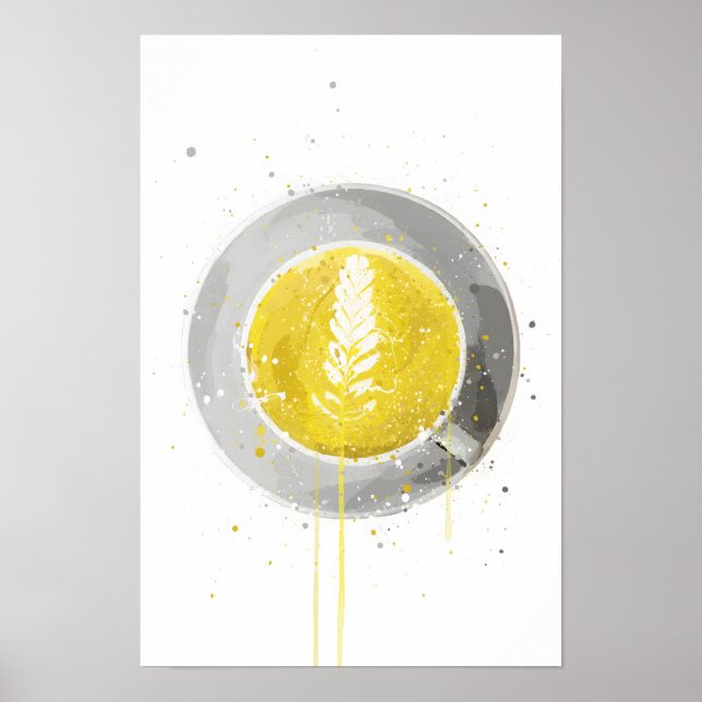 Kurkuma-Latte Poster (Vorne)