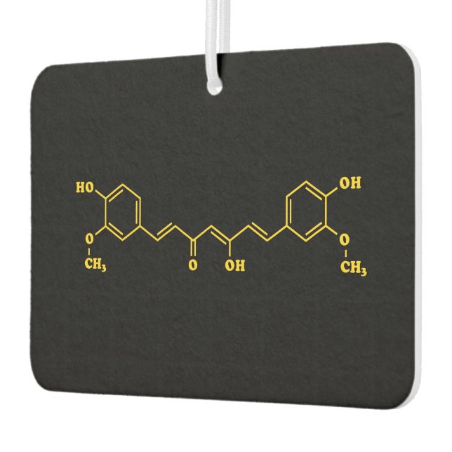 Kurkumin Molekulare chemische Formel Autolufterfrischer (Links)