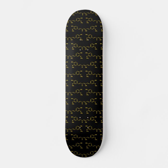 Kurkumin Molekulare chemische Formel Skateboard (Vorderseite)
