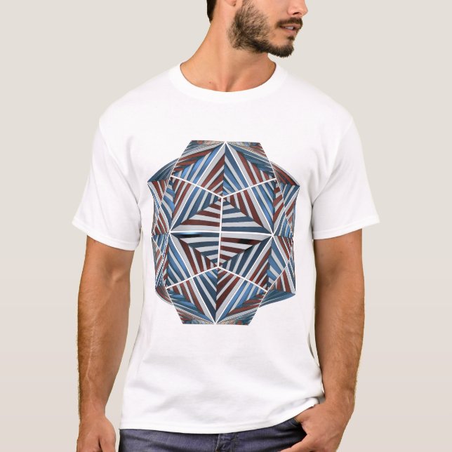 Kurma Geometric Symmetric T - Shirt (Vorderseite)