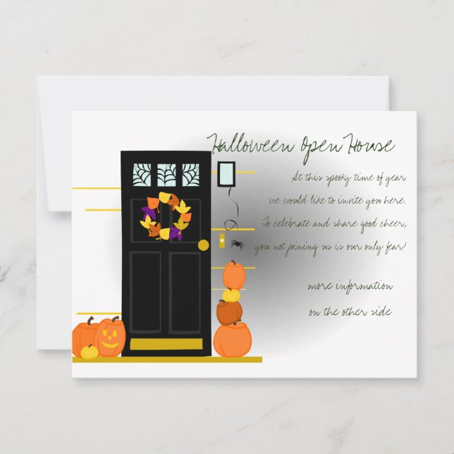 Kürme an der Tür Einladung (Vorderseite)