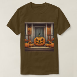 Kürme auf Porch Halloween-T - Shirt