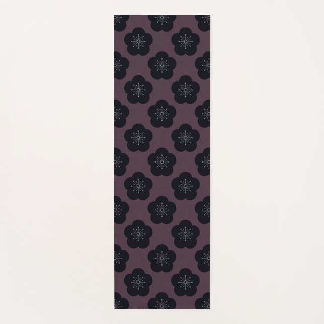 KURO UME - Bold-Bordeaux Yogamatte (Vorderseite)
