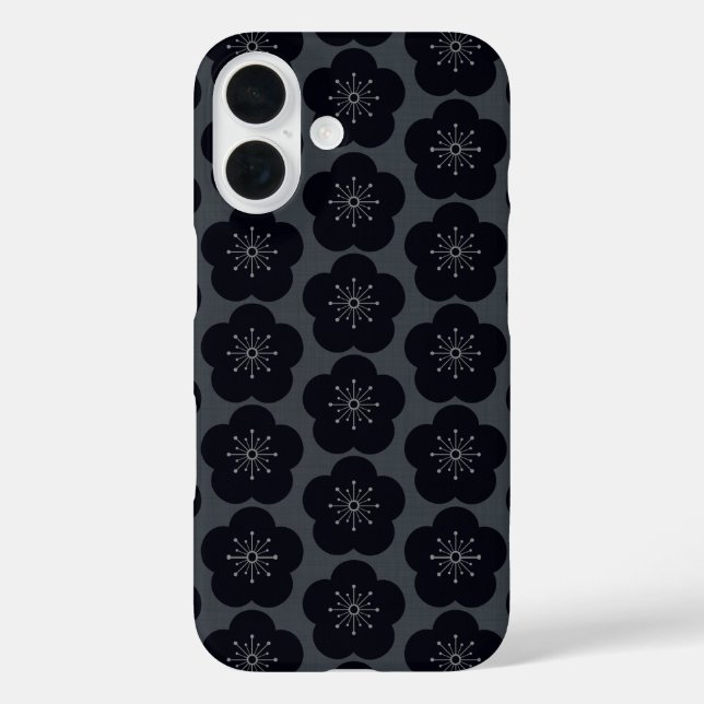 KURO UME - Seamless - Gray Case-Mate iPhone Hülle (Rückseite)