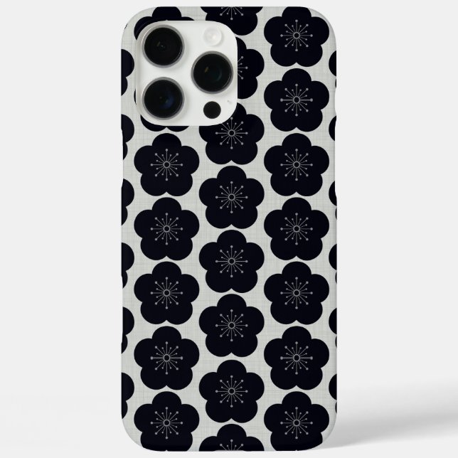 KURO UME - Seamless - White Case-Mate iPhone Hülle (Rückseite)