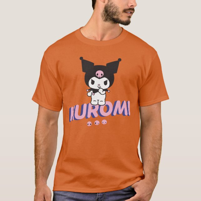 Kuromi Ausdrucksformen Freche Pose T-Shirt (Vorderseite)