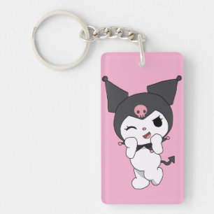 Kuromi Doppelter Acryl-Schlüsselanhänger   Cute Sa Schlüsselanhänger