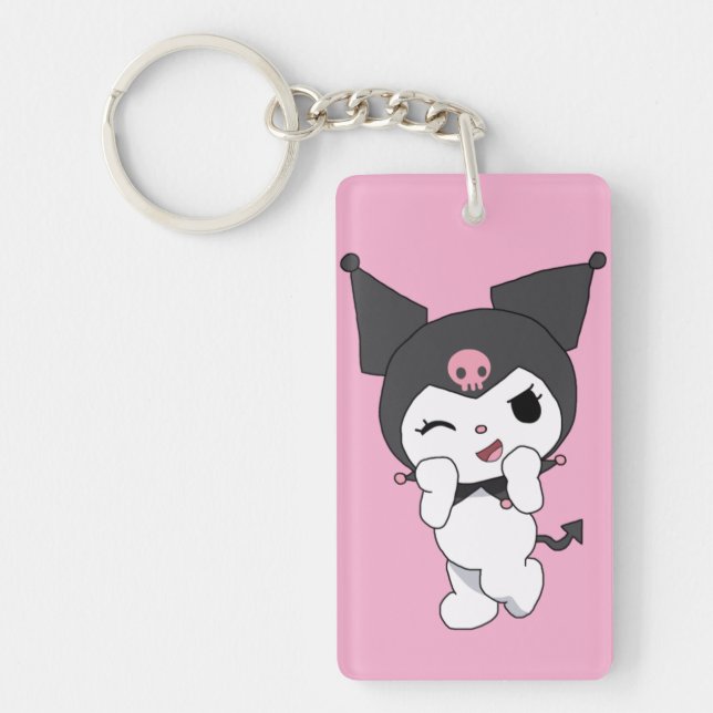 Kuromi Double-Sided Acrylic Keychain | Cute Sanrio Schlüsselanhänger (Vorderseite)