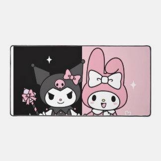Kuromi und My Melody Ästhetik Schreibtischunterlage