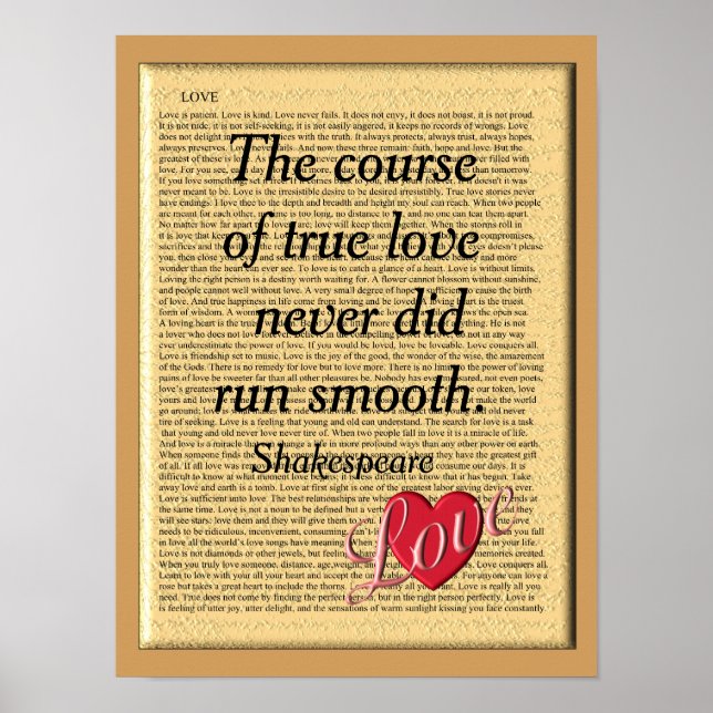 Kurs der wahren Liebe - Kunstdruck Poster (Vorne)