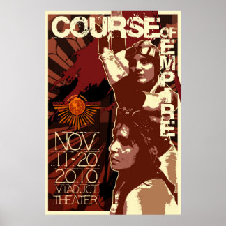 Kurs von Empire Retro Poster. Dzing von Atalee Poster