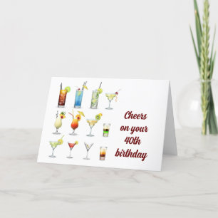 KURSE AM **40. GEBURTSTAG** KARTE