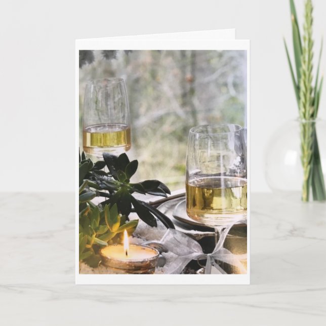 **KURSE AN SIE UND LEERE KRISTMAS** KARTE (Vorderseite)