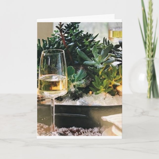 **KURSE AN SIE UND LEERE KRISTMAS** KARTE (Vorderseite)