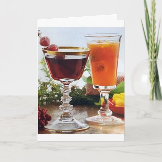 **KURSE AN SIE UND LEERE KRISTMAS** KARTE (Vorderseite)