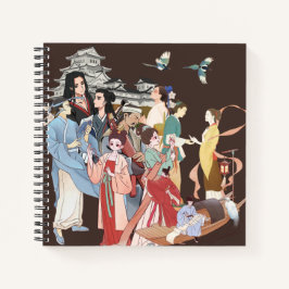 Kursierte Quests Square Spiral Notebook Notizbuch