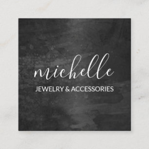 Kursiv anspruchsvoll quadratische visitenkarte