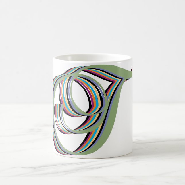 Kursive Ts Tasse (Mittel)