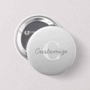 Kursiver Name oder anderer Text mit Monogramm   Fa Button