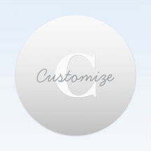 Kursiver Name oder anderer Text mit Monogramm | Fa