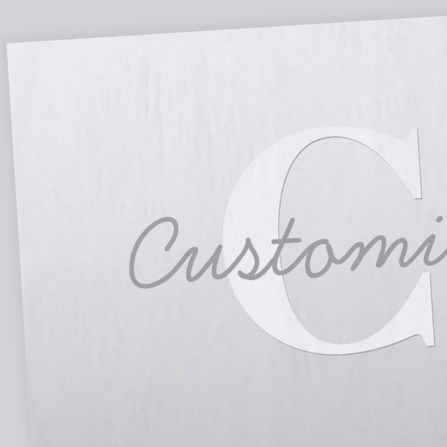 Kursiver Name oder anderer Text mit Monogramm | Fa Seidenpapier (Von Creator hochgeladen)