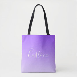 Kursiver Schriftname & editierbarer helllila Ombre
