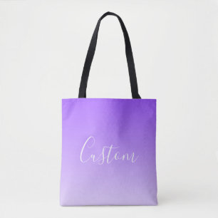 Kursiver Schriftname & editierbarer helllila Ombre