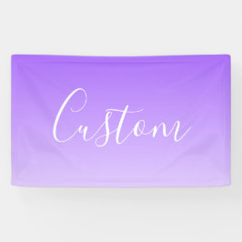 Kursiver Schriftname & editierbarer helllila Ombre Banner