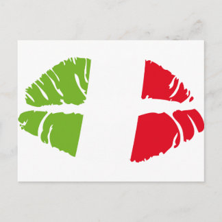 Kursivkuss Postkarte