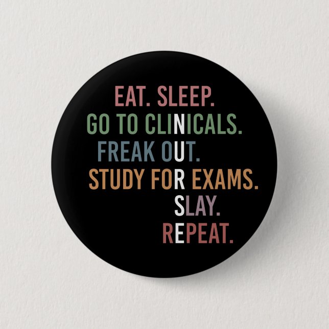 Kursschüler Future Nurse RN Geschenke Button (Vorderseite)