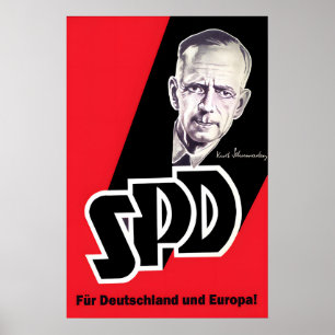 Kurt Schumacher Wahlplakat 1949 Für Deutschland Poster