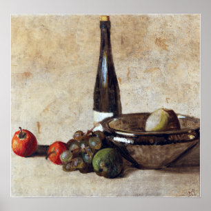 Kurt Schwitters Still Life mit Weinflasche Poster