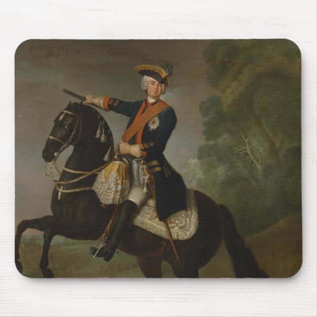 Kurtchristoph Graf von Schwerin zu Pferd Mousepad (Vorne)