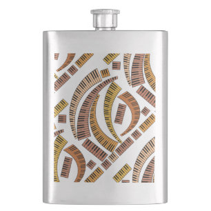 Kurve Klaviertasten Flachmann