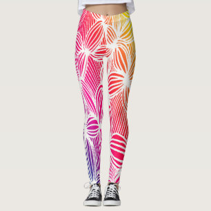 Kurve Regenbogenlinien Leggings