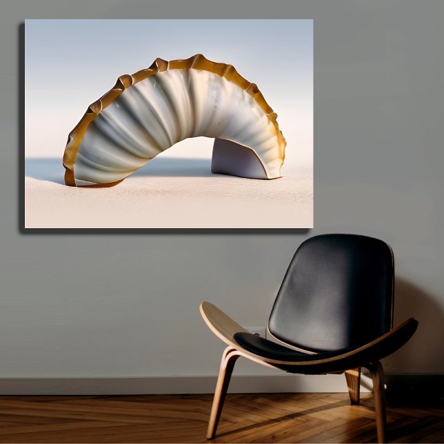 Kurve Seashell Art Print Leinwanddruck (Von Creator hochgeladen)