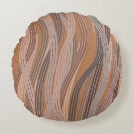 Kurve Verbindungen Rundes Kissen