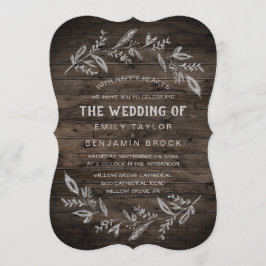 Kurve Zweige | Holz Einladung