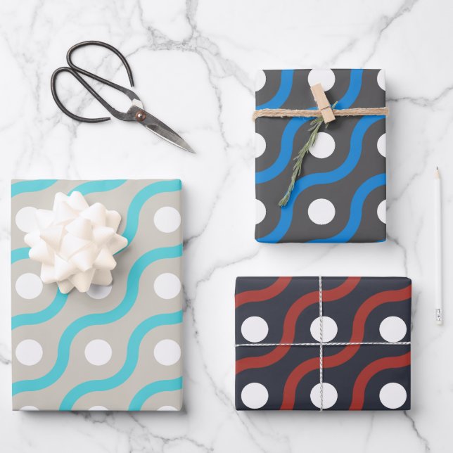Kurven mit Kurven Geschenkpapier Set (Vorderseite)