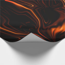 Kurven oder Höllenkorallen, über dunkles Fondspapi Geschenkpapier