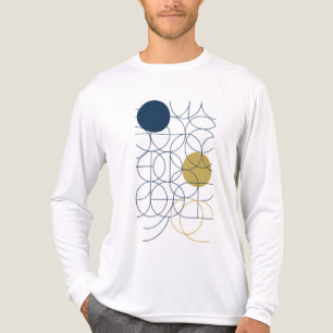 Kurven und Kreise Art Men Tri-Blend Shirt