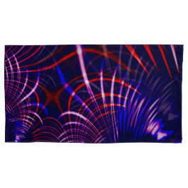 Kurven von blau bis rot und weiß. Altrosa? Kissenbezug