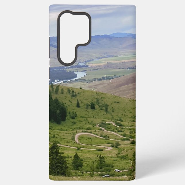 Kurvenreiche Straße Samsung Galaxy Hülle (Rückseite)