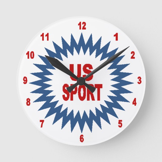Kurvenuhr (Acryl) Runde Wanduhr (Vorderseite)