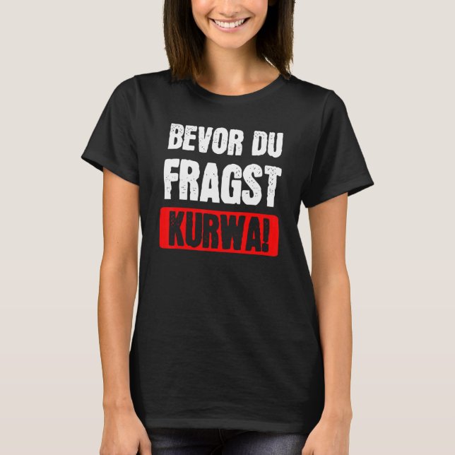Kurwa Polen Polnischer Pole T-Shirt (Vorderseite)