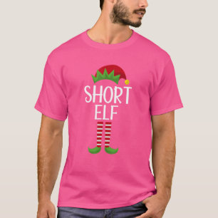 Kurz Elf Familie Matching Gruppe Weihnachten Party T-Shirt
