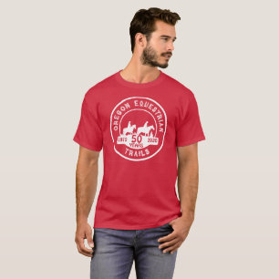 Kurz-sleeved T - Shirt mit großem weißem Logo