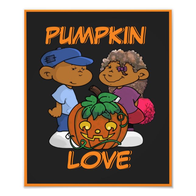 Kurz Sleevez | Pumpkin Liebe Poster (Vorne)