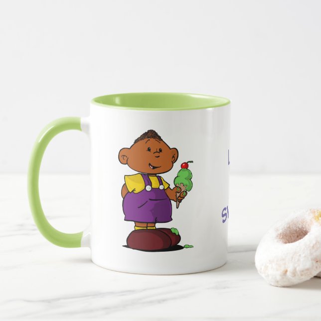 Kurz Sleevez Tasse (Mit Donut)